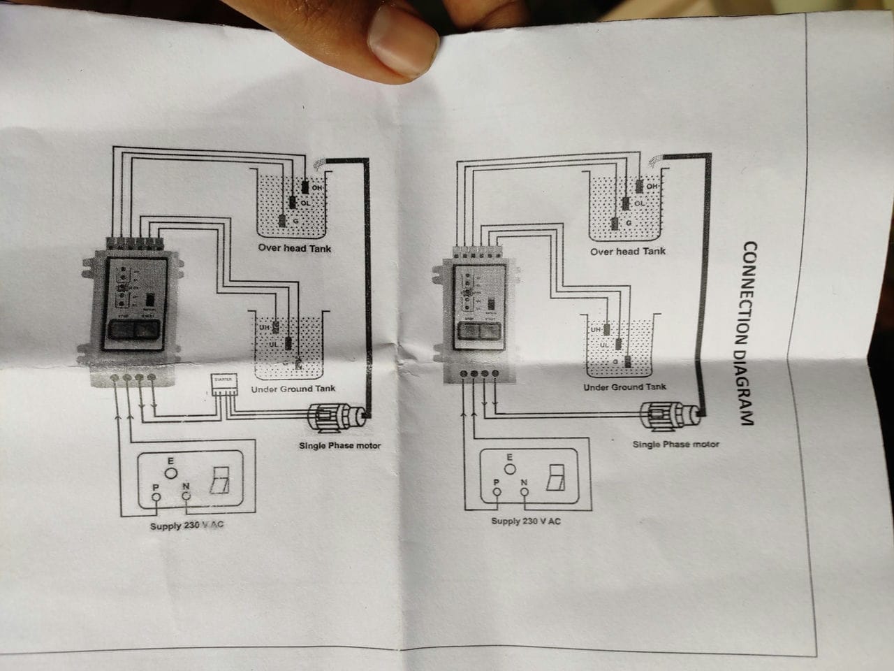 Water level controller wiring diagram