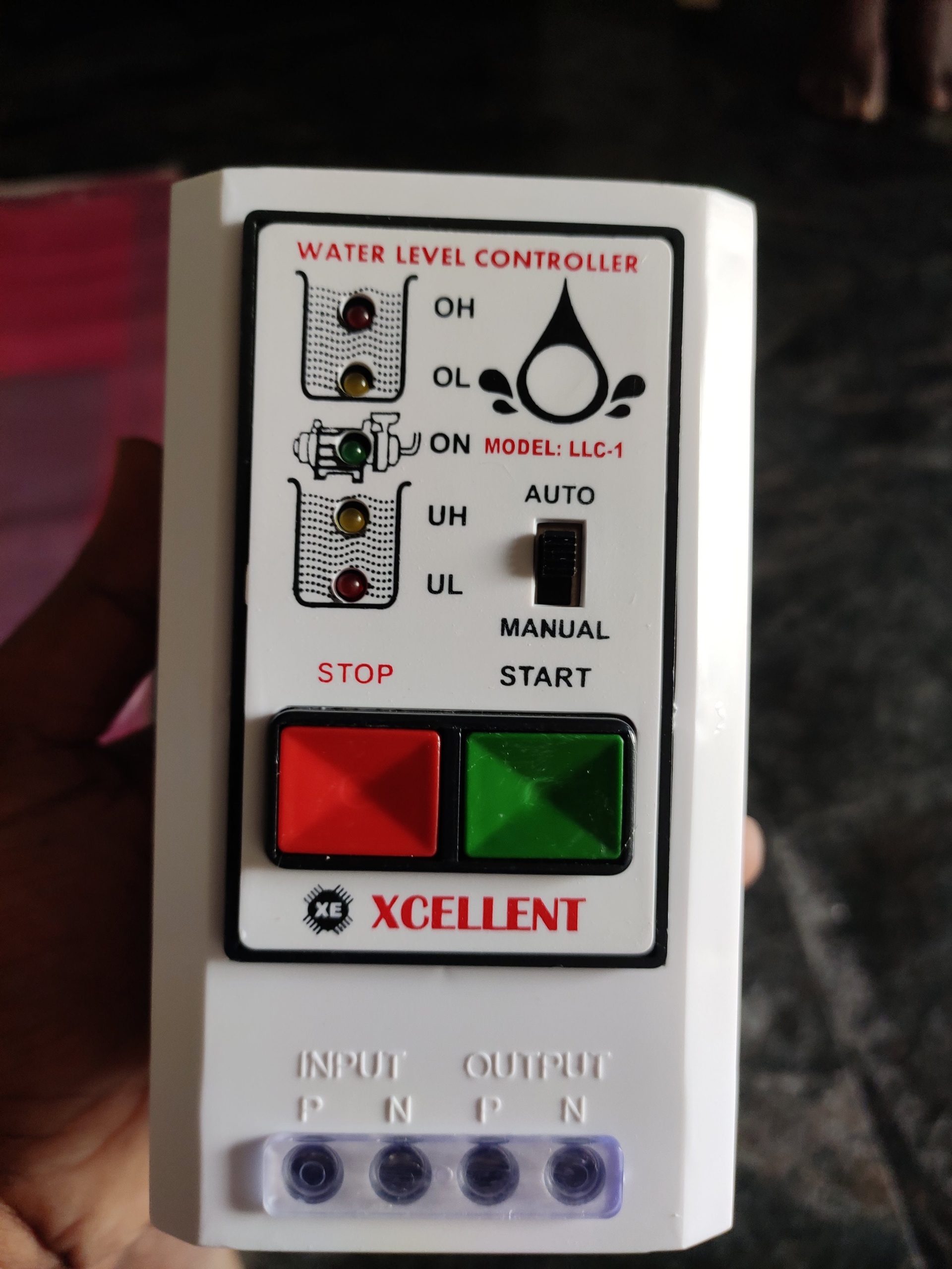 Water level controller unit with Auto and Manul mode
