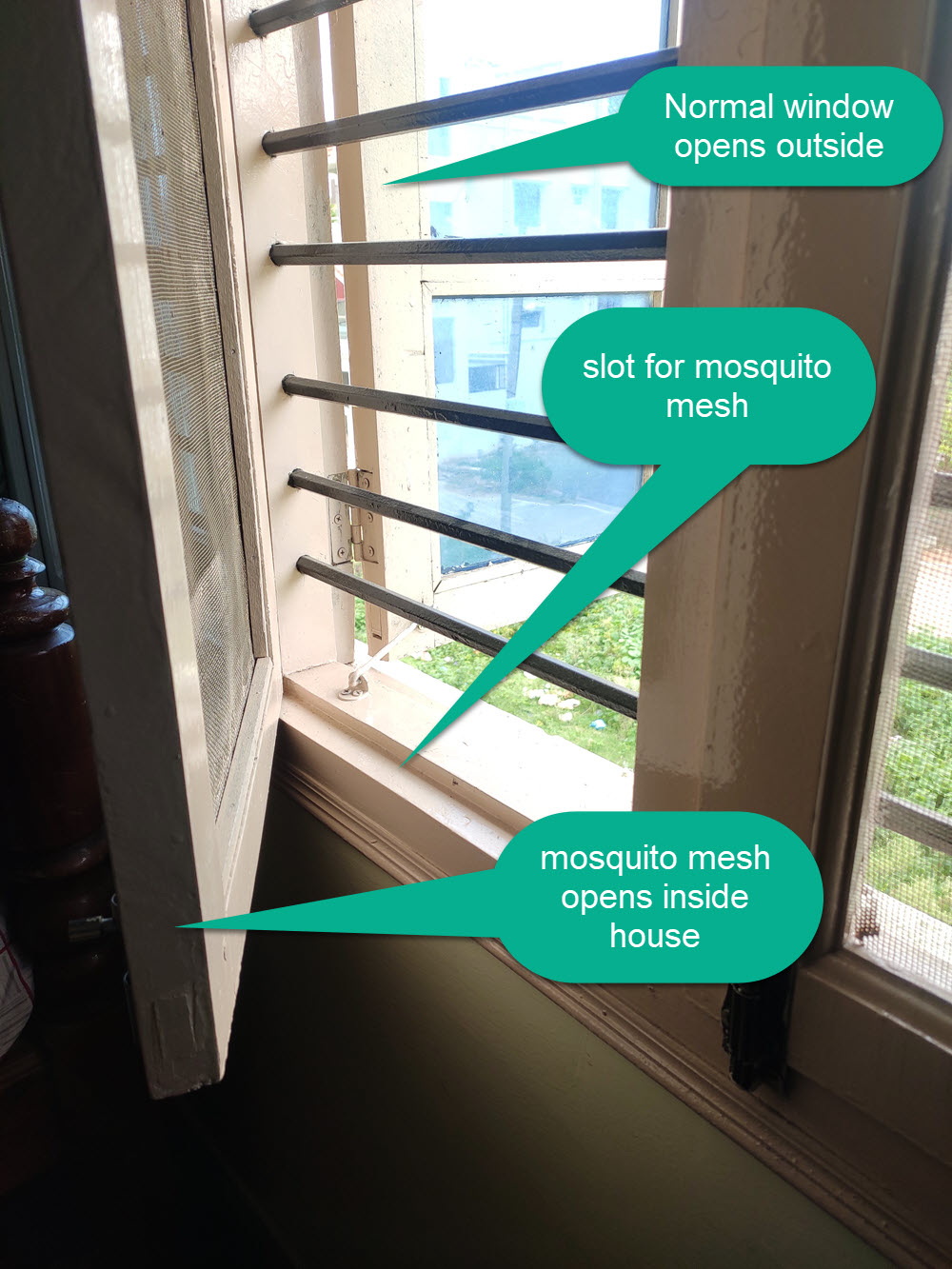 mosquito mesh slot